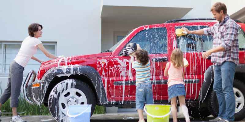 how to wash my car at home