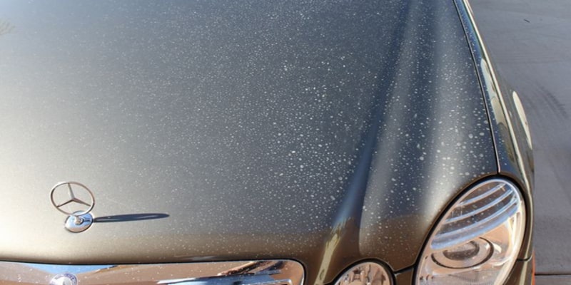 Why white spots on car paint occur 2023
